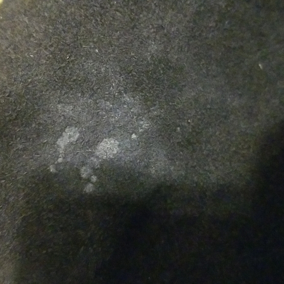 Vintage 50s Rancher Boho Buckskin Black Suede Leather Belted Button Down Coat Md - Picture 7 of 8